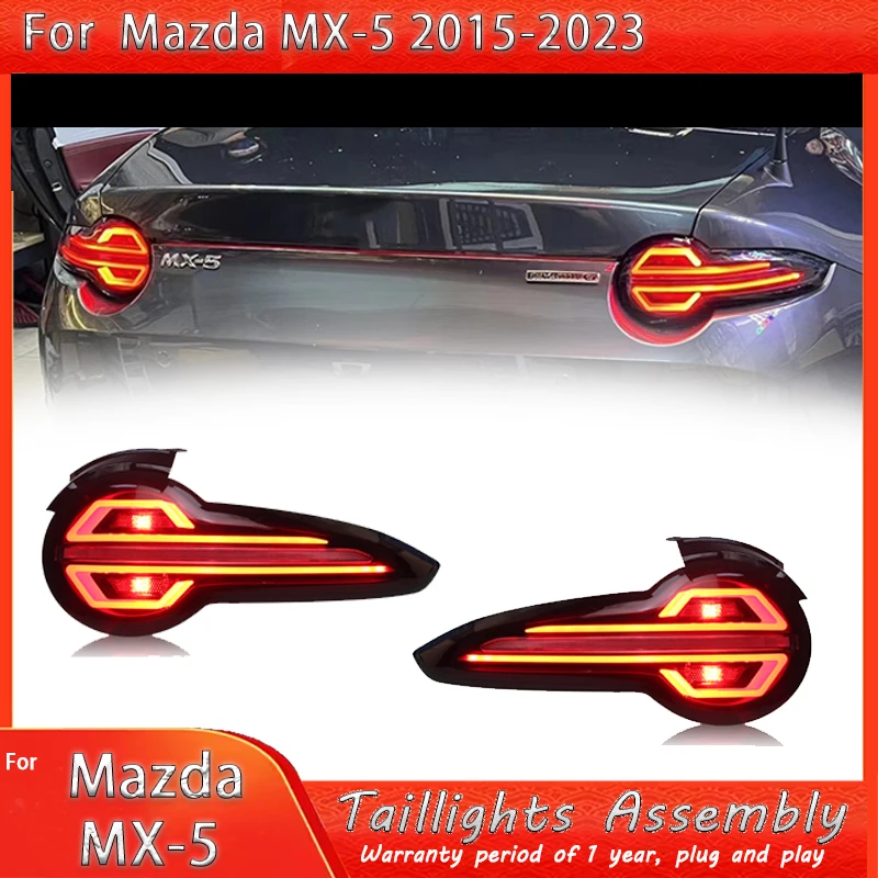 

New Upgrade Modified Full Tail Lamp Assembly Car Accessories For Mazda MX5 05-2015 Dynamic Turn Signal Brake Taillight 2015-2023