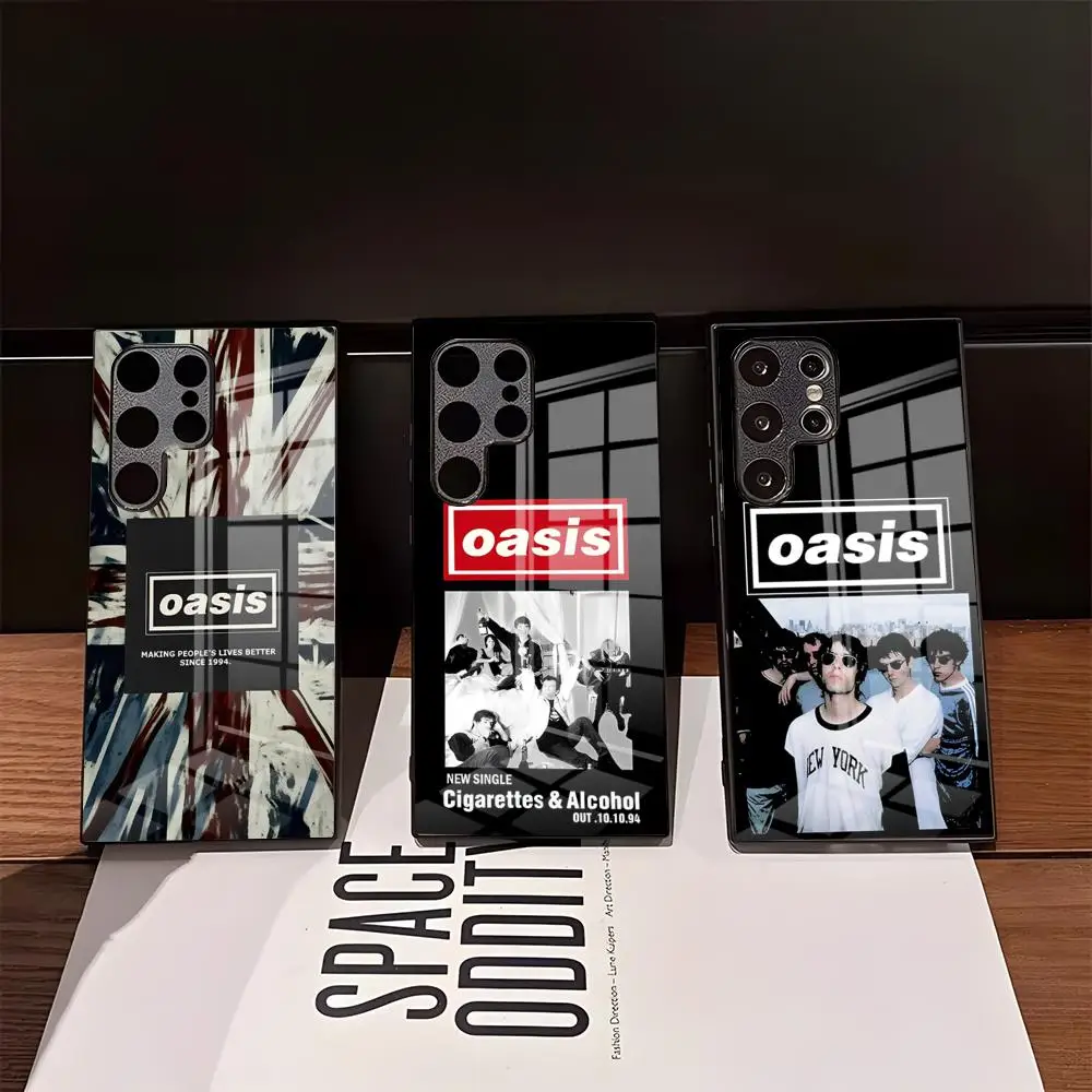 Cool O-Oasis-s Band Hot Phone Case For Samsung S26 Ultra S25 Edge Ultra S23 S22 S21 Ultra Plus S24 Fe A57 A37 Glass Cover