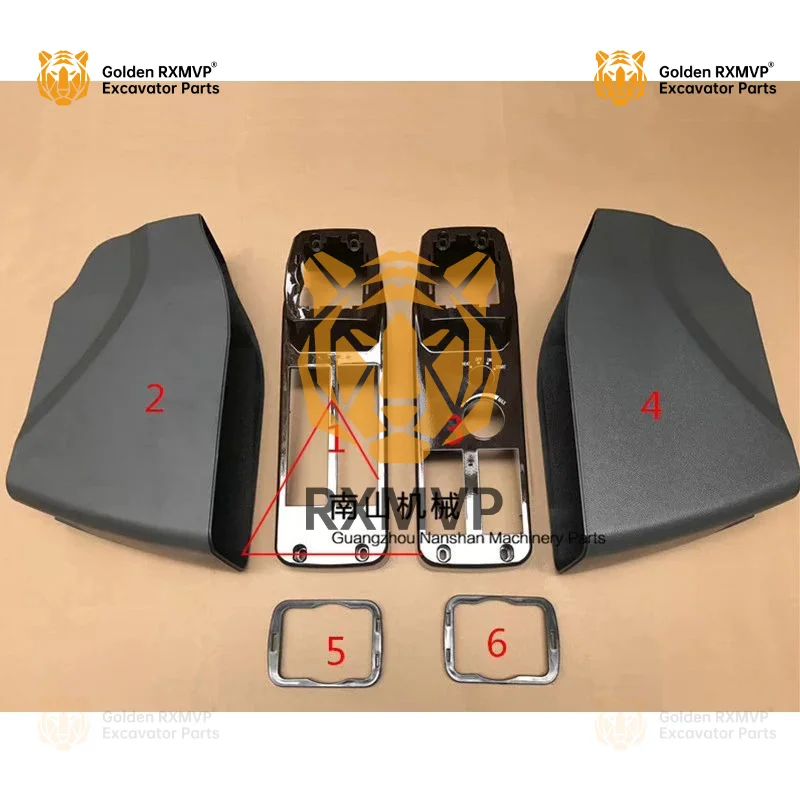 For Sany Sy55 Sy75-9 Sy215 Sy235 New Control Lever Armrest Box Decorative Panel Interior Panel Excavator Accessories