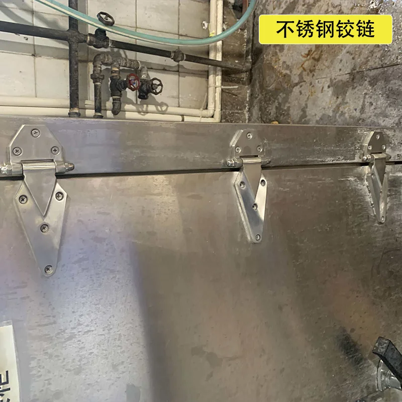 

304 Stainless Steel Heavy Duty Door Hinge for Refrigeration Trucks and Industrial Machinery Cabinets Load Bearing Flat Hinge