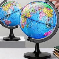 1pc Classroom Teaching Globe Set, HD English World Map with 360° Swivel Base, Standard Geography Resource for Schools