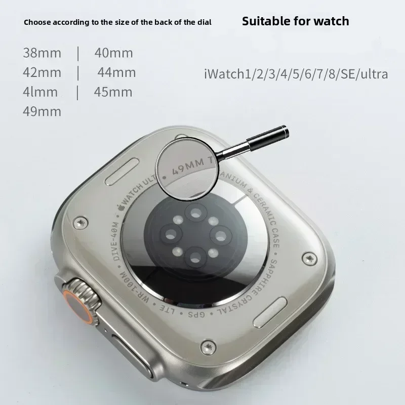 Magnetico per Apple Watch Ultra 49mm Band 41mm 45mm 40mm 44mm 38/42mm Bracciale a maglie in silicone iWatch Series 8 7 6 SE 5 4 3 Cinturino
