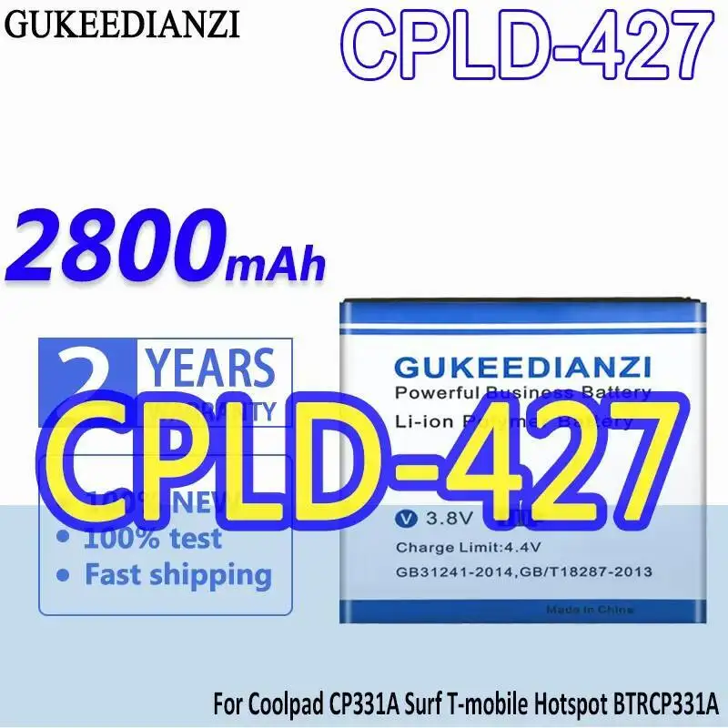 

Mobile Phone Battery Cpld-427 For Coolpad CP331A Surf T-Mobile Hotspot BTRCP331A 2800Mah Safe Long-Lasting