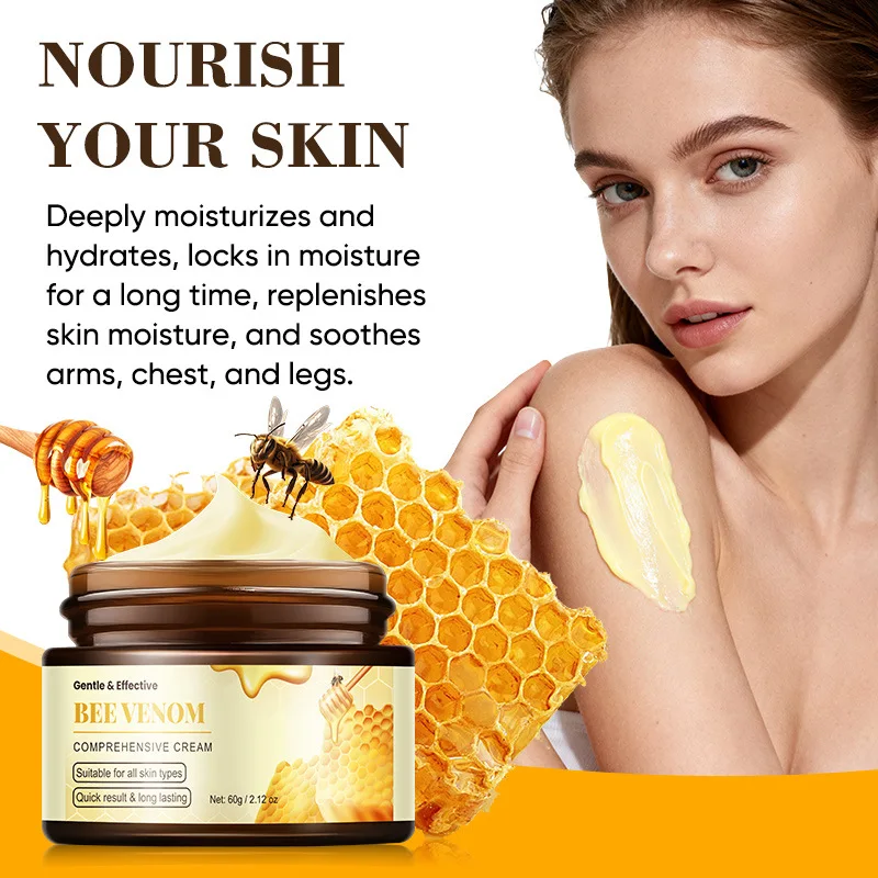 Honey face cream gently moisturizes the skin, moisturizes the face, refreshes, softens, smoothes, moisturizes smears face cream