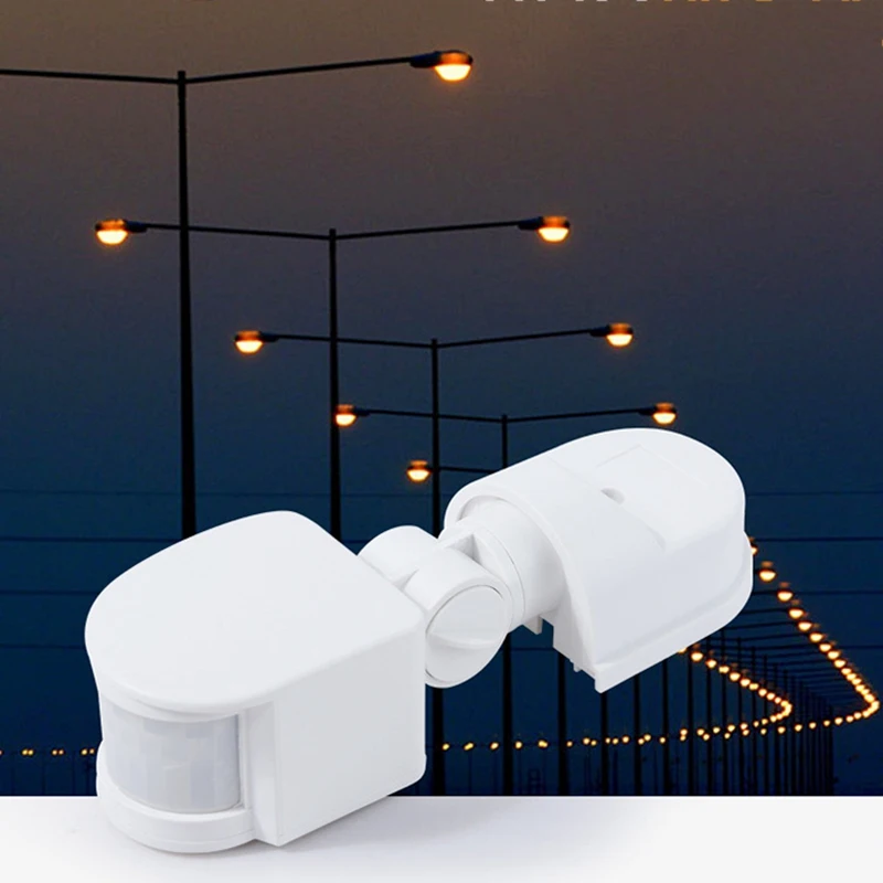 Infrared Motion Sensor AC110V-240V Adjustable Sensor Switch For PIR Body Motion Sensors For Multiple Scenarios (White)