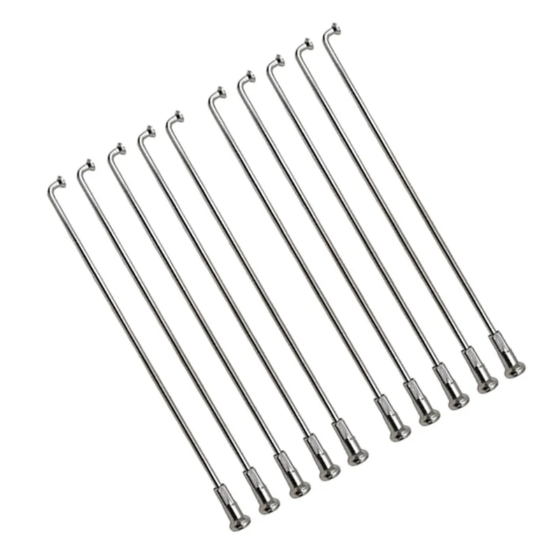 36 Pieces A Lot Material 304 Stainless Steel Lighting Sliver Color Motorcycle Spokes Diameter 3.5mm Round Body J-bend Bike Spoke