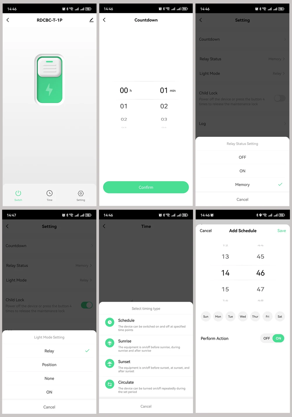 1P+N AC100-240V Din Rail WIFI Circuit Breaker Smart Timer Switch Relay Remote Control By EWeLink APP Smart Home For Alexa Google