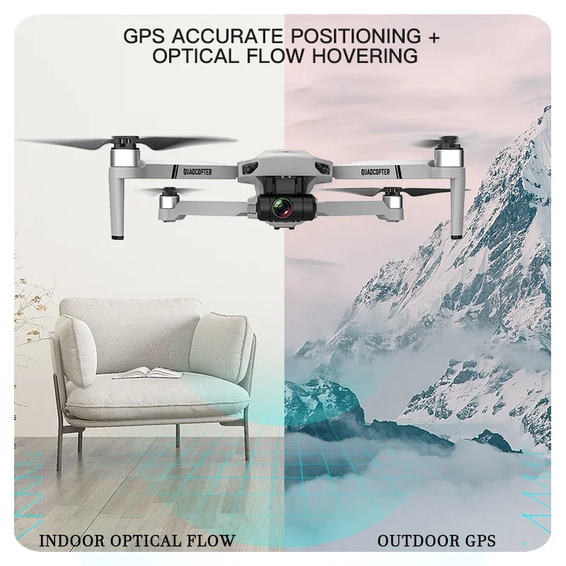 KF102 RC Drone con 4k Profesional 2-Axis Gimbal FPV GPS Dones Brushless pieghevole Quadcopter fotografia aerea elicottero giocattoli