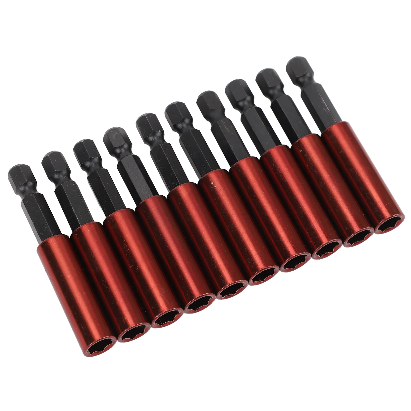 10 Pieces Long Screwdriver Bits Magnetic Socket Drill Bit Holder Set 1/4 Inch Hex Extension Rod 60mm Length