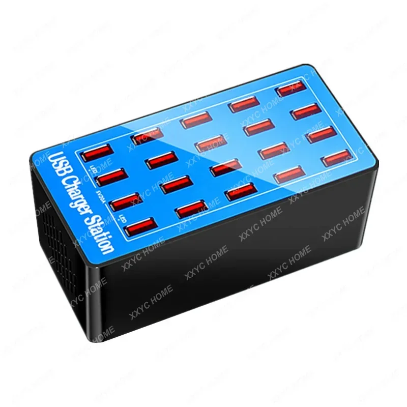 High-Power USB Socket Porous 20-Port Mobile Phone Charger Power Strip Fast Charging Plug Panel