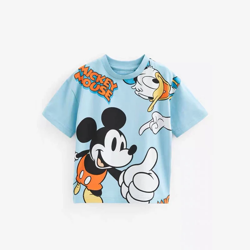 1 2 3 4Years Tshirts Disney Summer Costume Sports Children's Casual Fashion Short Sleeve Tops Baby  Boys Crewneck Base Shirt