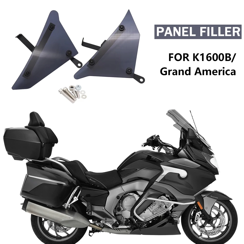 

Motorcycle Left Right Fill Panels Cover Fairing Cowl ABS Plastic Plates Tank Trim For BMW K1600B K1600 Grand America