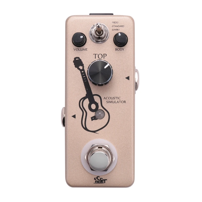 

Сценическая гитарная педаль ISET AC, акустическая педаль для электрогитары, бас, истинное отключение