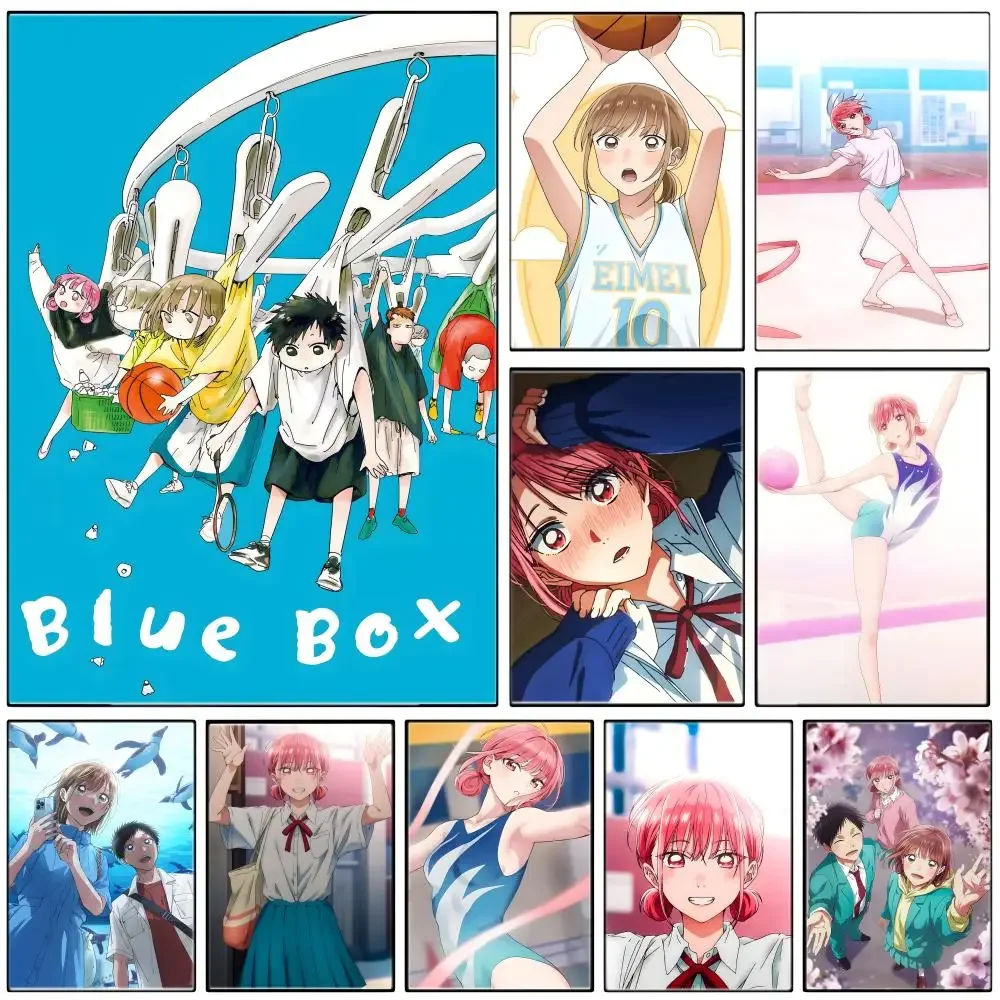 Youth Romance Anime B-Blue Box Poster Self-adhesive Art Waterproof Paper Sticker Coffee House Bar Room Wall Decor