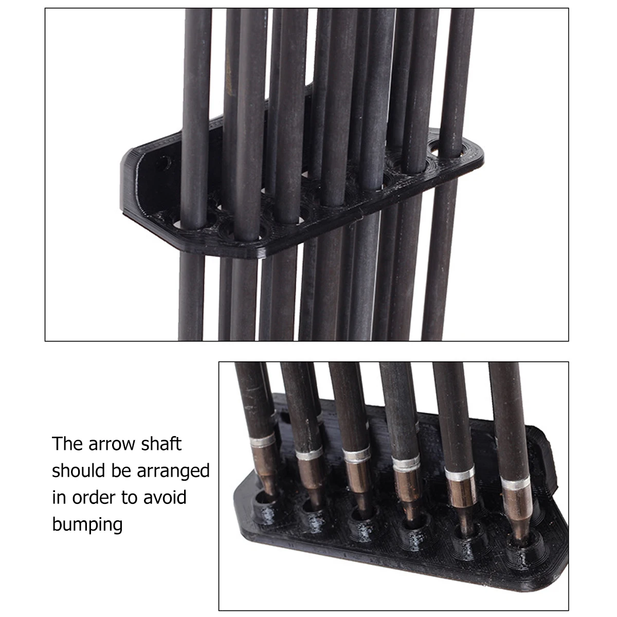 

1 Pair Wall-Mounted Arrow Rack Display Rack Self-Adhesive Abs Arrow Holder 12 Arrows Capacity Fiberglass Wooden Aluminum