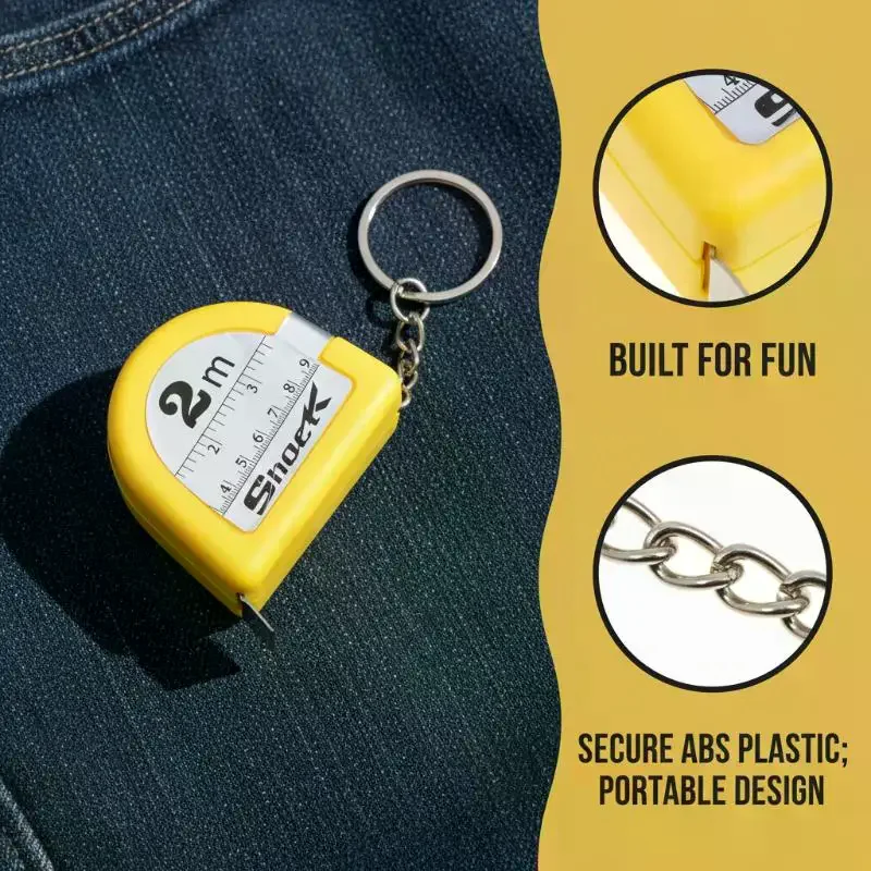 Electric Shock Tape Measure Prank Toy Hilarious Adult Gag No Measuring Function Lifelike Design Office Desk Trick Gift