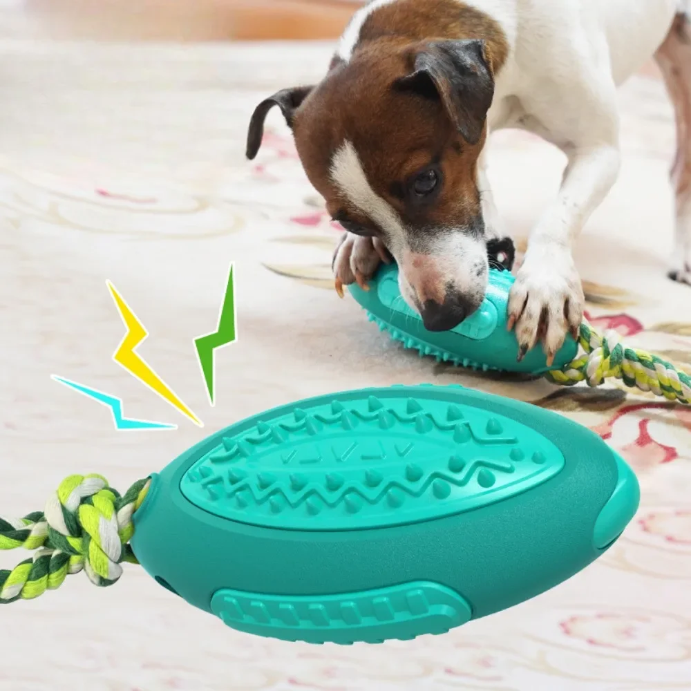 Sound Leakage Dog Toys, Teething Frisbee Ball, Rugby Ball Dog Toys, Pet Supplies Dog Toys  Dog Accessories