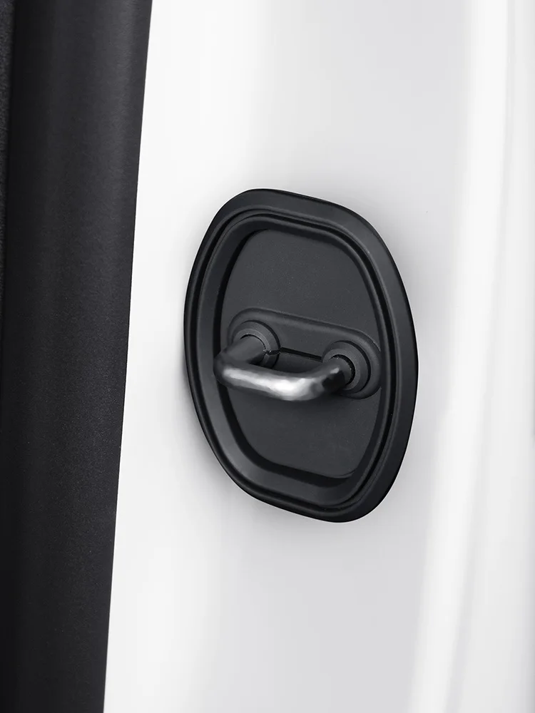 4PCS Silicone Car Door Lock Buckle Protector Cover For Toyota C-HR HIGHLANDER CAMRY RAV4 COROLLA YARIS VIOS Car Accessories