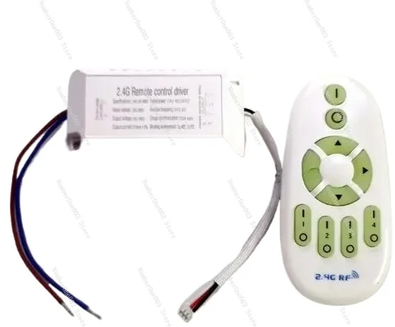 

5730SMD Светодиодный потолочный светильник 2,4G Дистанционный привод с затемнением Цветной драйвер 80-120X2W Белый Теплый белый Двусторонний 3-контактный выходной силовой трансформатор