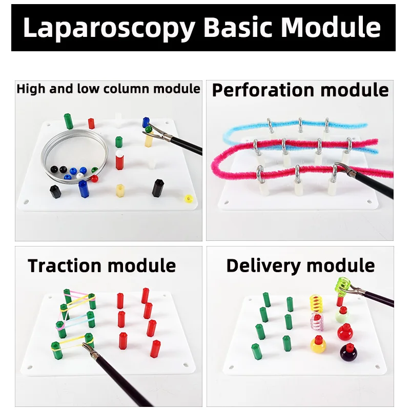 Laparoscopic Simulator Training Box Laparoscopy Trainer Instruments Tools Complete Set Of 30 Degree Camera For Doctor Student