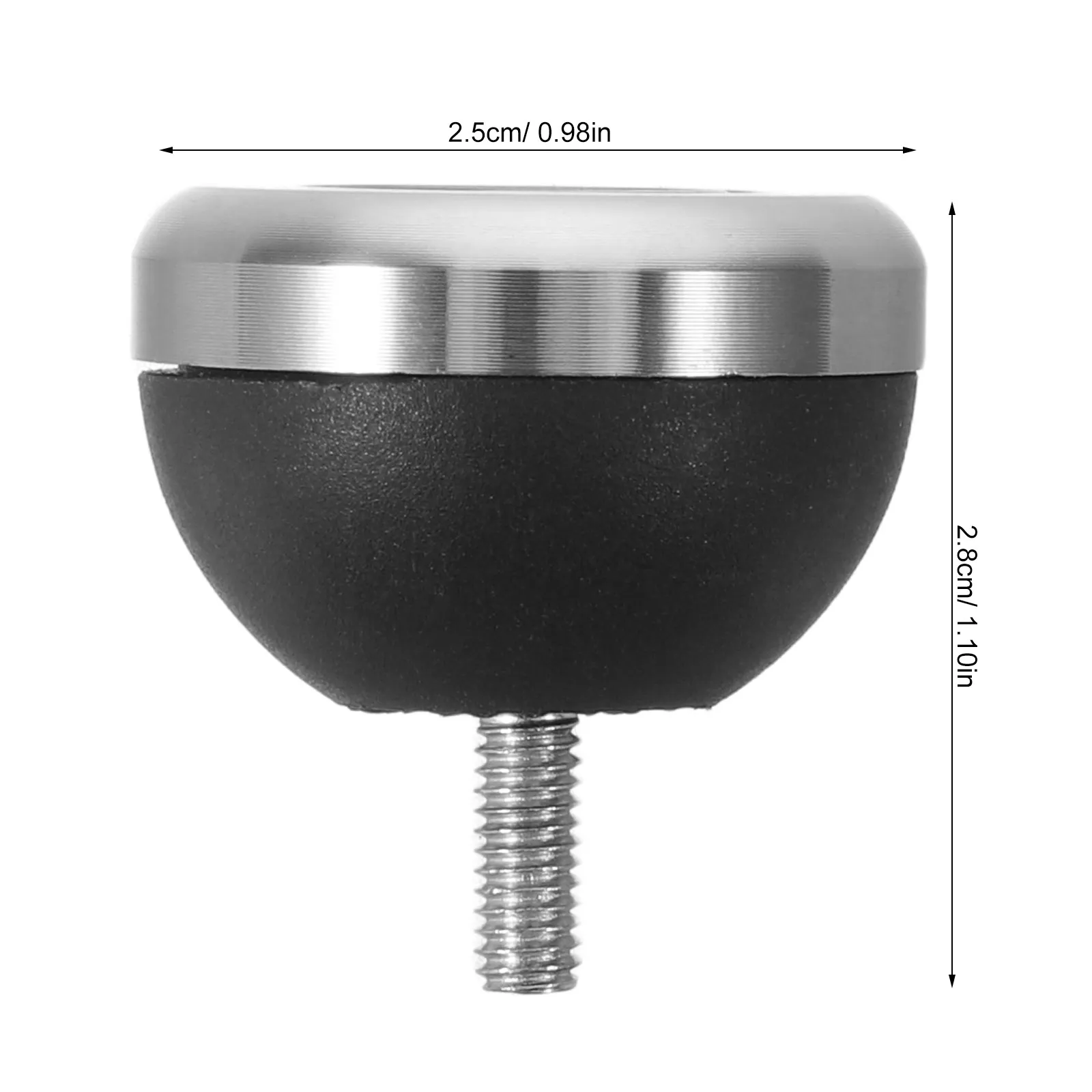Heavy Duty M4 Threaded Metal Rubber Cane Tip Replacement Stable Walking Stick Anti Slip Accessory Cane Tips for Stability