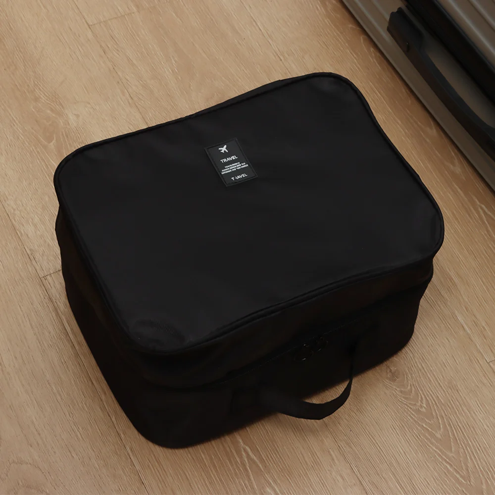 Upgraded Multi-layer Travel Shoe Bag Waterproof Sturdy Sneakers Storage Bag Zipper Portable Storage Box Store 4 Pairs of Shoes
