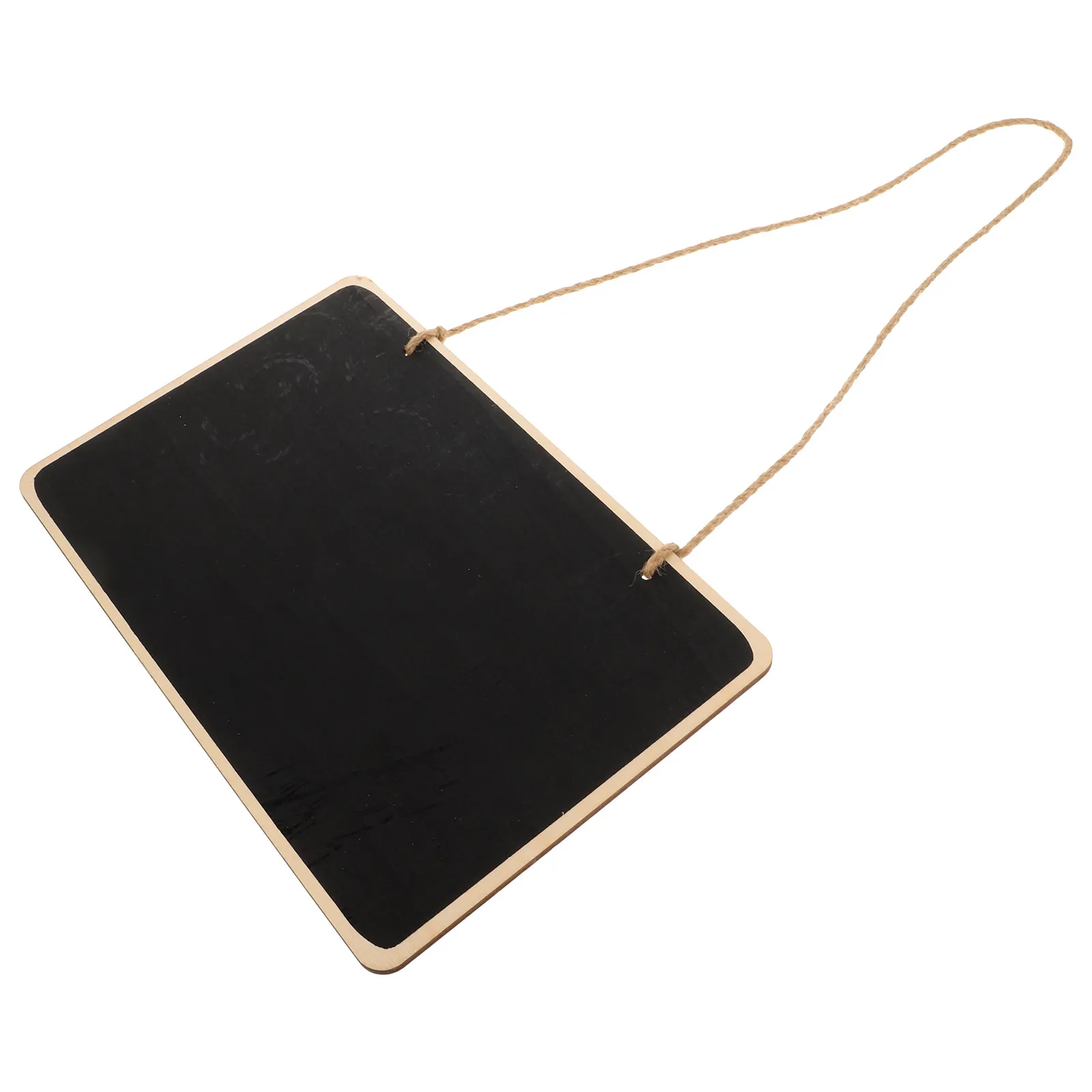 Wooden Chalkboard Sign – Lightweight Hanging Message Board for Cafe, Store, Office, Home Door Decoration