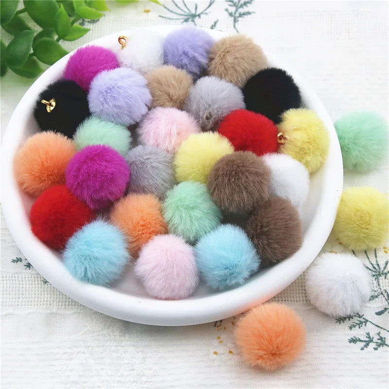 Winter style 50pcs/lot 20mm color print geometry rounds shape balls beads charms diy jewelry garment pendant accessory