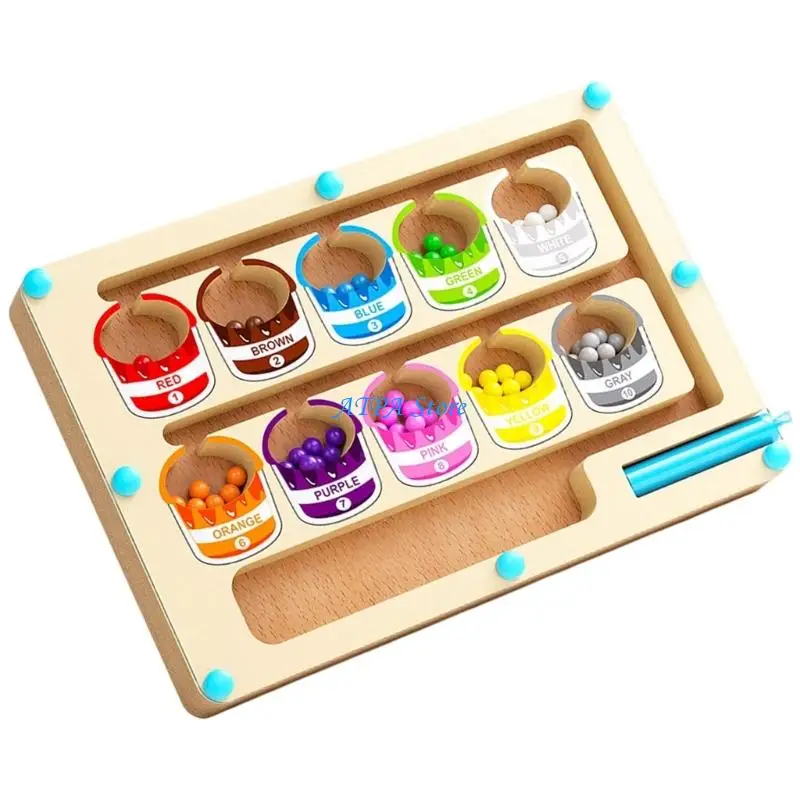 U13C Educational Number Maze Toy Counting & Color Sorting Game Fine Motor Skills Learning Toy Enduring