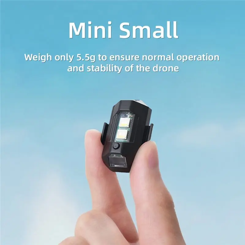ABUO-5Pcs Mini Drone Strobe Light For DJI NEO/Mini 4 Pro/Mini 2/4K/ 3 Lights Color Anti-Collision Signal Lamp Accessory