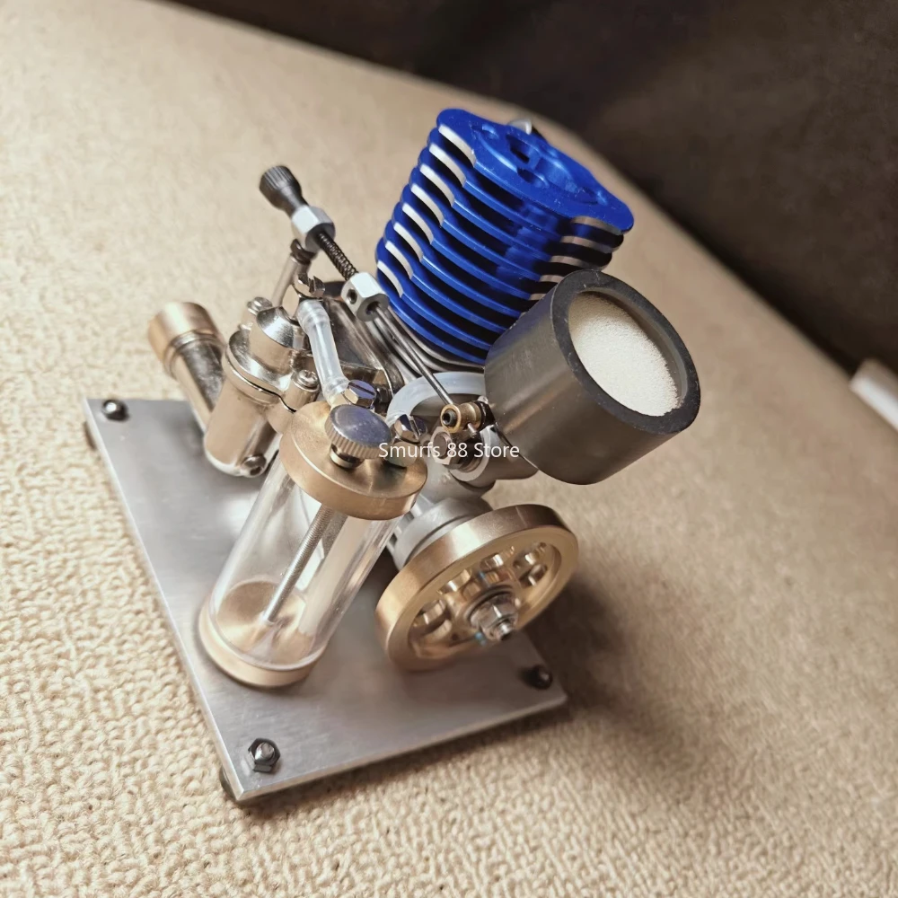 RC Car Model 15 Level Methanol Engine Mini Two-stroke Internal Combustion Engine Remote Control Boat Engine Model Toy