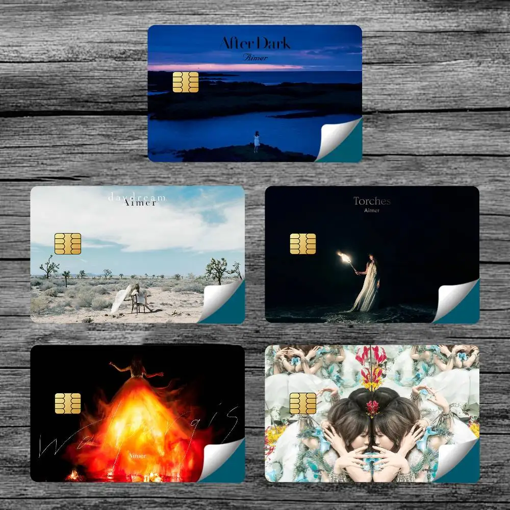 Jap Singer A-Aimer Card Stickers for Bank Access Protective Waterproof Film Cover Sticker Surprise Gift