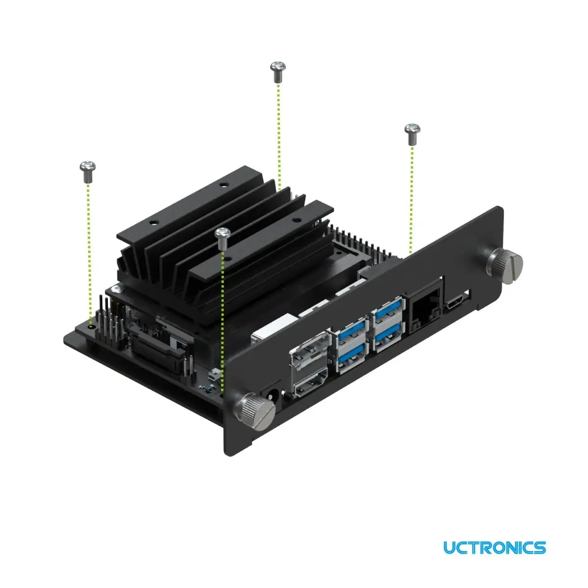 Imagem -05 - Rack para Jetson Nano 19 Rackmount Suporta até 12 Unidades Compatível com Todos os Nvidia Jetson Nano A02 B01 2g Devel Uctronics3u