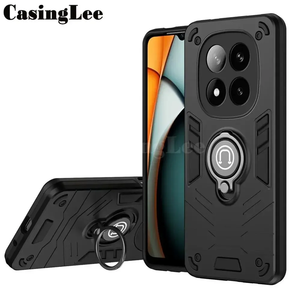 For Redmi Note 14 Pro Plus Case Kickstand Bumper Phone Shell Heavy Duty Armor Hard for Redmi Note 14 Pro Plus 14 Cover