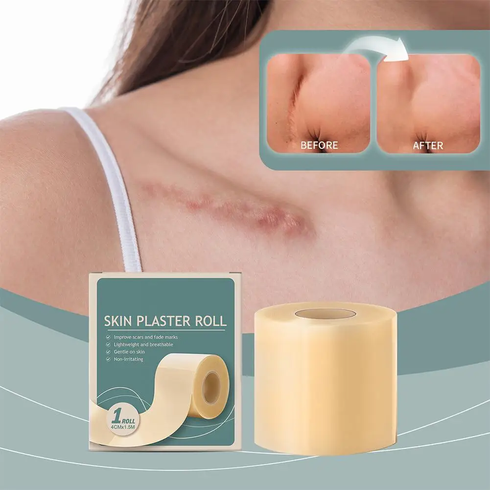 

1 Roll Silicone Scar Sheets, Soft Gel Tape,Flexible for Surgery,Keloids,Burns,Sensitive Skin,Wound Protection Patch