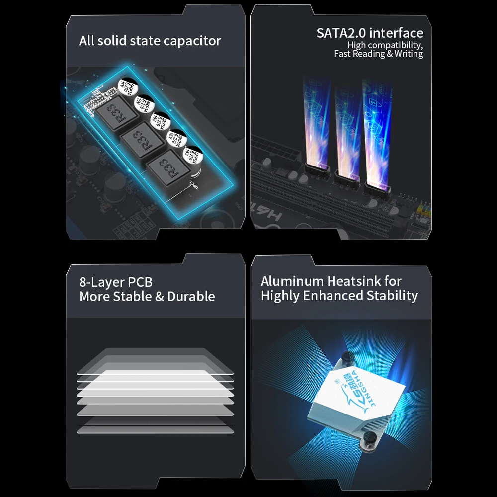 H61M-I سطح المكتب اللوحة LGA1155 لوحة أم للكمبيوتر DDR3 لوحة الكمبيوتر الرئيسية M.2 NVME مكتب الكمبيوتر DDR3 الذاكرة اللوحة الرئيسية