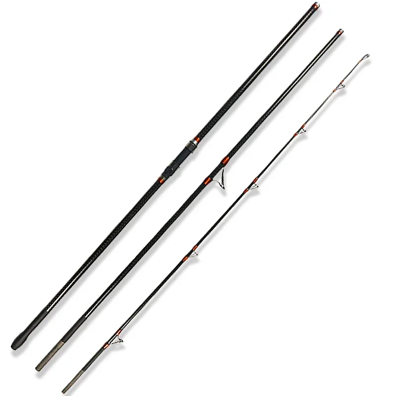 

China Manufacturer Action 100-300g 4.2m 4.5m 3 Piece Salt Water Fishing High Carbon Surf Rods