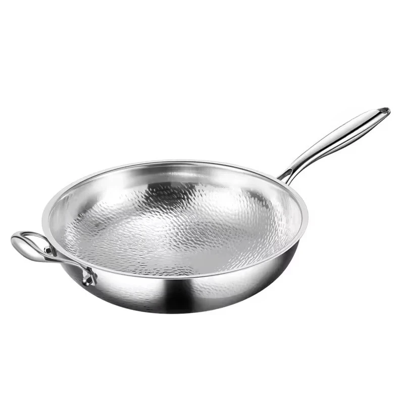 티타늄 팬 순수 티타늄 냄비 가정용 코팅되지 않은 팬 붙지 않는 팬 가스 스토브 유도 밥솥 범용 냄비