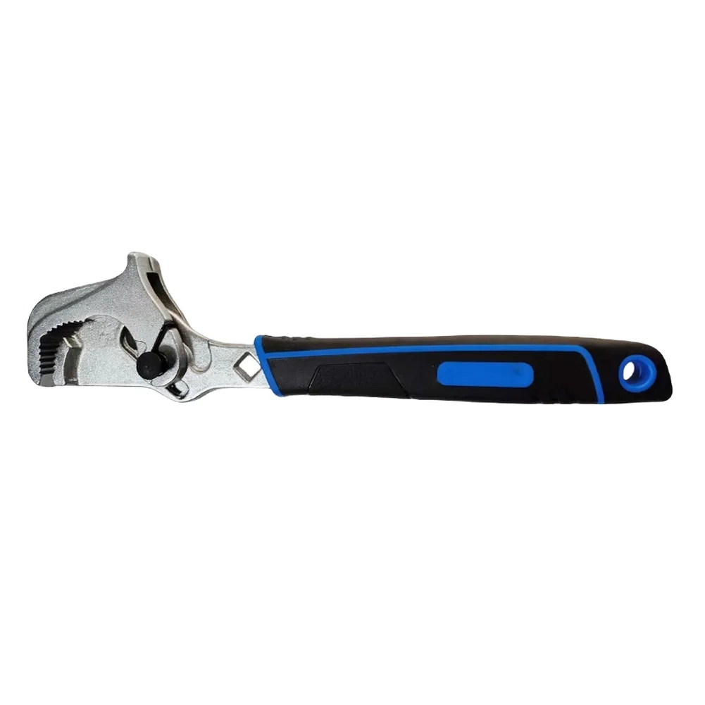 Self-tightening Pipe Wrench Two-speed Adjustment Dual Mechanism Self-locking Mechanism Wide Jaw Pipe  Self-tightening