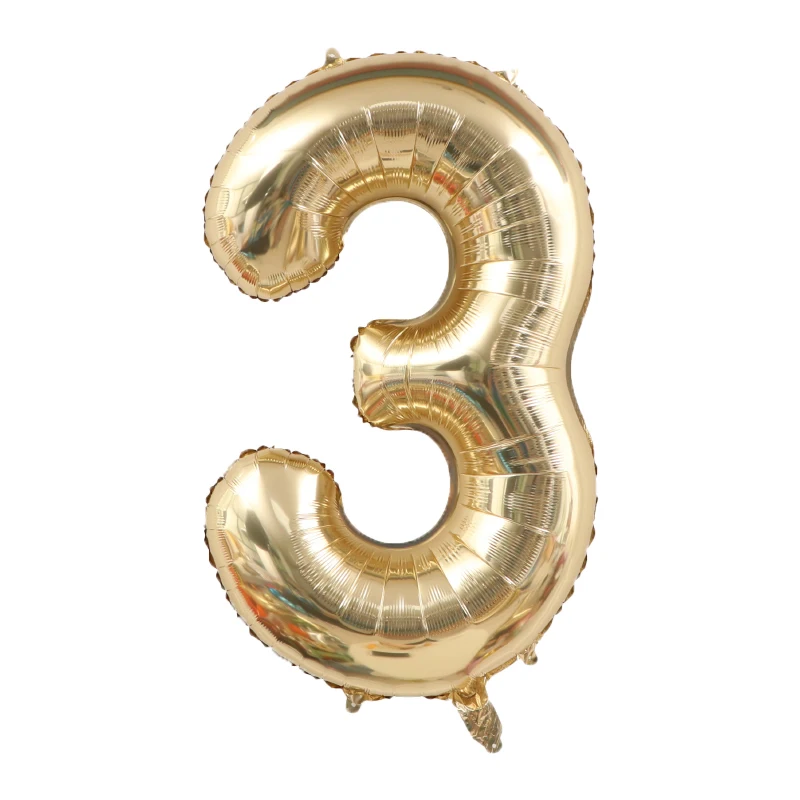 1pc 40inch Platinum Colour Number Balloons Figure Helium Balloon Digit Globos Birthday Party Decorations Baby Shower image 6
