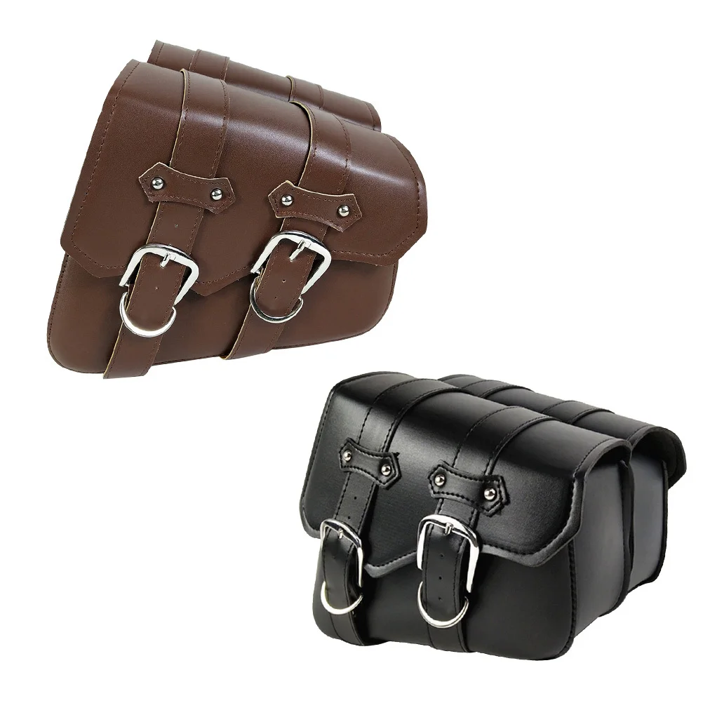 

1 Pair Hanging Bag Waterproof Pu Saddlebag For Electric Motorbike Large Capacity Storage Pouch Durable Motorcycle Seat