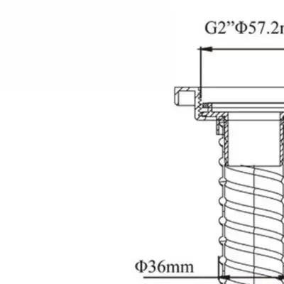 Kitchen Sink Drain Pipe 57mm Inner Diameter with Steel Wire Hose 80cm PVC Sewer Pipe for Modern Home Installation