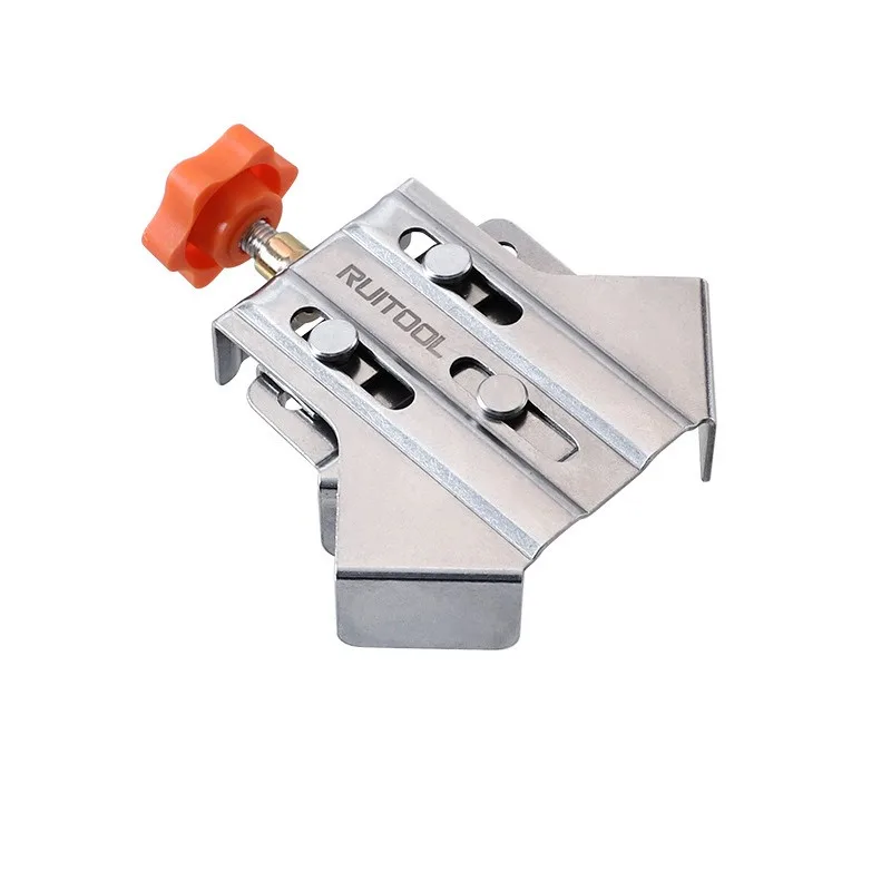 Stainless Steel Right Angle Clamp - Quick Woodworking Joining Tool, 90-Degree Positioner, Frame Clamping Fixture for Carpentry