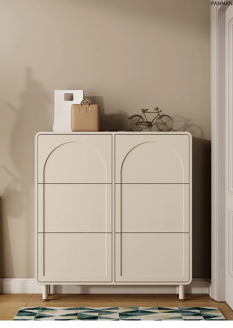 

shoe cabinet ultra-thin double-layer tipping bucket door large capacity against the wall narrow entrance cabinet