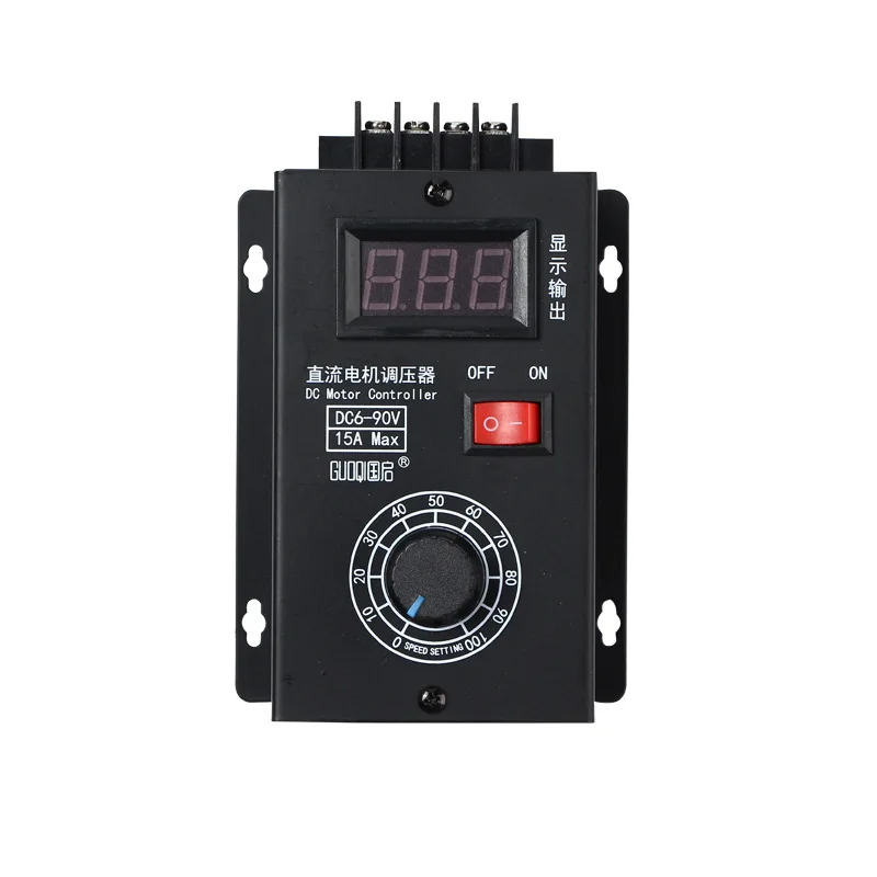 Universal PLC6V12V24V36V48V60V72V90 DC Brushed Motor Speed Controller Regulator  Max 15A Governor with Volt Display monopattino