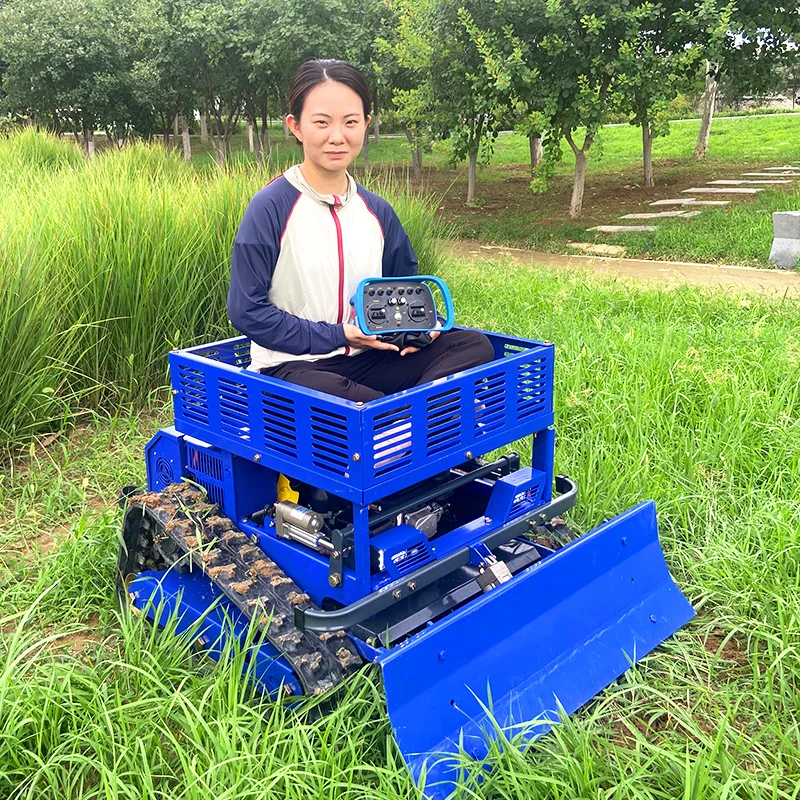 Cortacésped de jardín multifuncional personalizado: pala para nieve y estante de almacenamiento Cortacésped con control remoto integrado