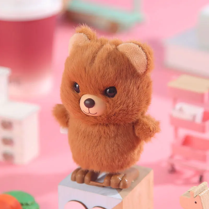 1 قطعة لطيف يختتم القفز الدب أفخم الحيوانات لعبة أطفال صبي فتاة الحيوانات المحشوة أرنب عقارب الساعة المشي لعب الأطفال متعة الهدايا