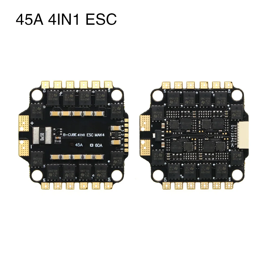 UAngel 4IN1 45A 60A ESC BLHELI_S サポート 3-6S ブラシレスモーターサポート DShot300 600 マルチショット ワンショット PWM FPV F4 フライトコントロール