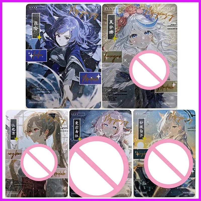 Anime Goddess Story Seltene Geprägte Sammelkarten Sunaookami Shiroko Elysia Jean Bart Furina Fern Spielzeug für Jungen Geburtstagsgeschenk