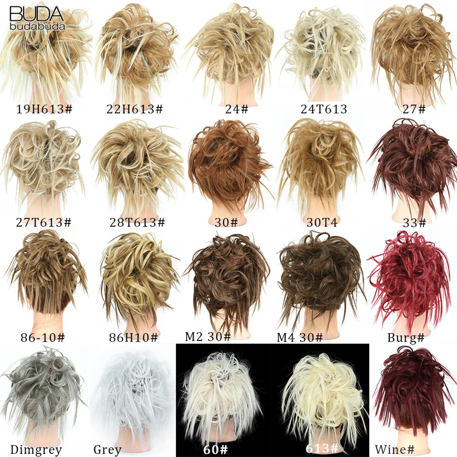 Synthetic Short Curly Chignon With Elastic Band Synthetic Scrunchie Messy Hair Bun High Temperature Fiber Hairpieces Extensions